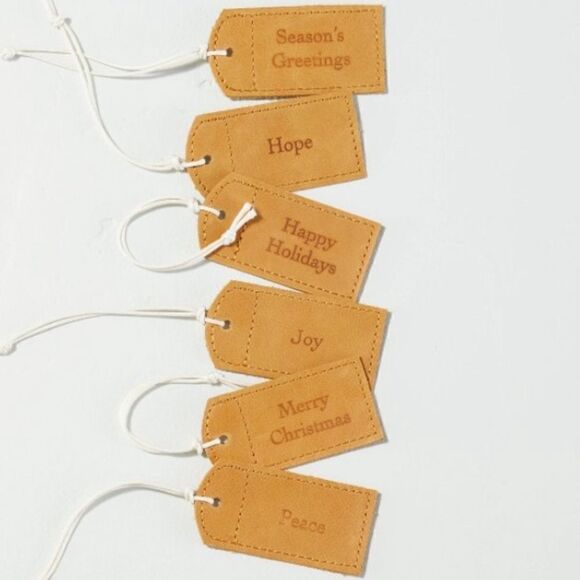 6 Hearth & Hand Magnolia Leather Tags - Picture 7 of 8